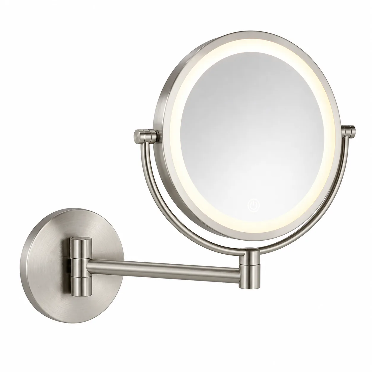 Wall-Mounted LED 5X Magnifying Mirror