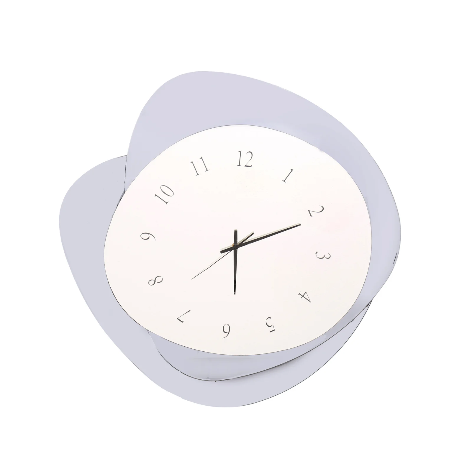 Layered Smoked-Glass LED Mirror Wall Clock 700
