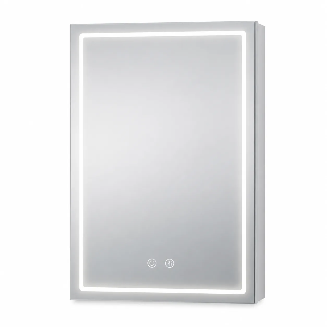 Single-Door Surface-Mount LED Medicine Cabinet
