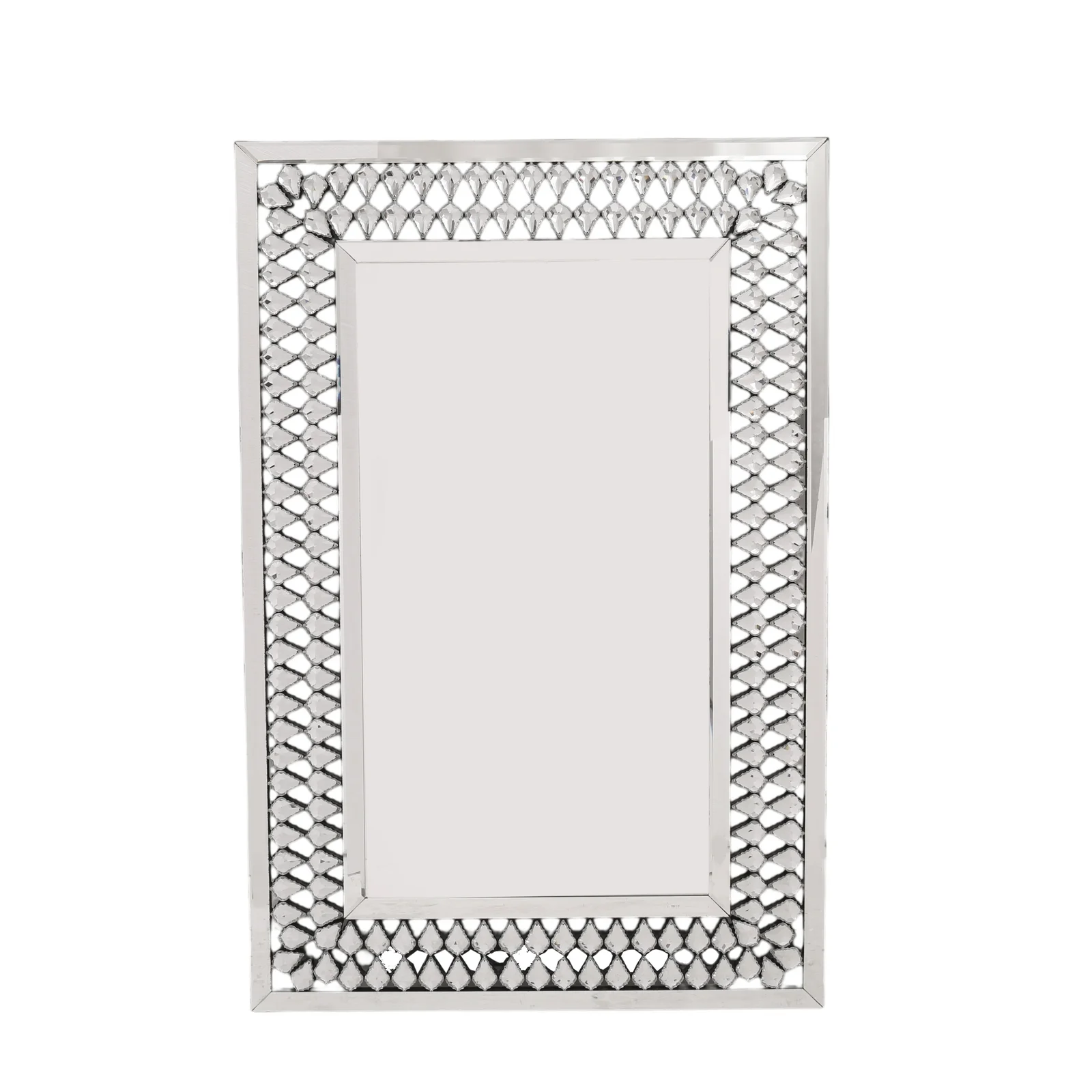 Crystal Stud Grid Border Wall Mirror 800 x 1200