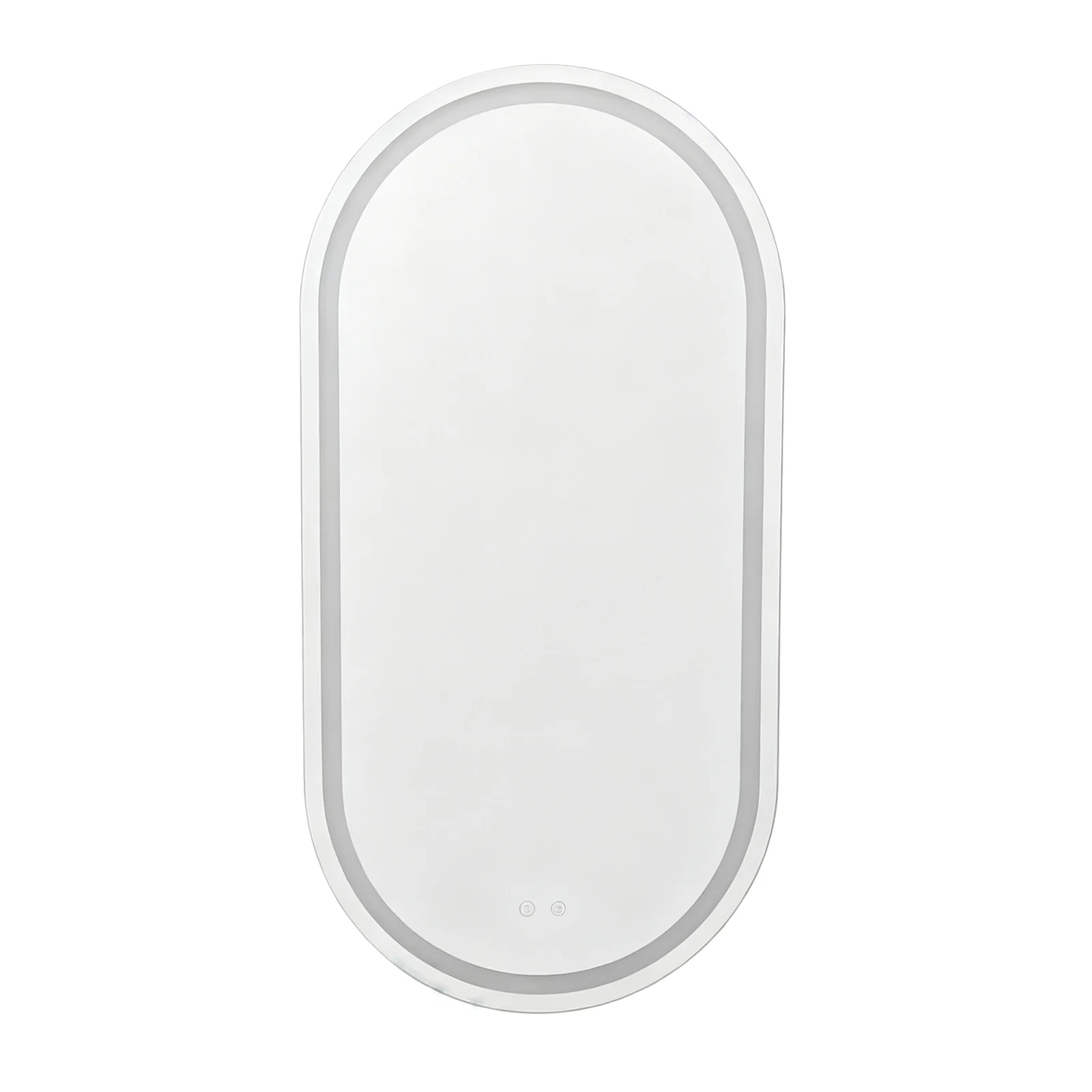 Capsule Front-Lit LED Bathroom Mirror with Anti-Fog 610 x 1220