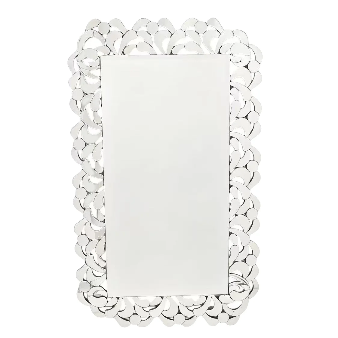 Mirrored Petal Border Wall Mirror 900 x 1500