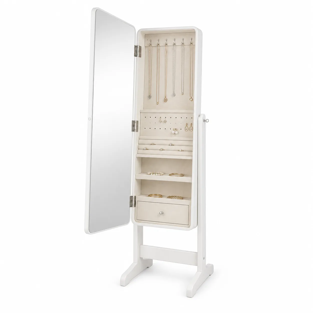 Jewellery Cabinet Cheval Floor Mirror