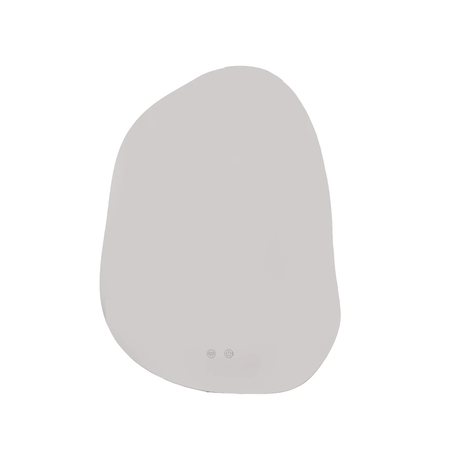 Pebble-Shaped Backlit LED Bathroom Mirror with Anti-Fog 550 x 750