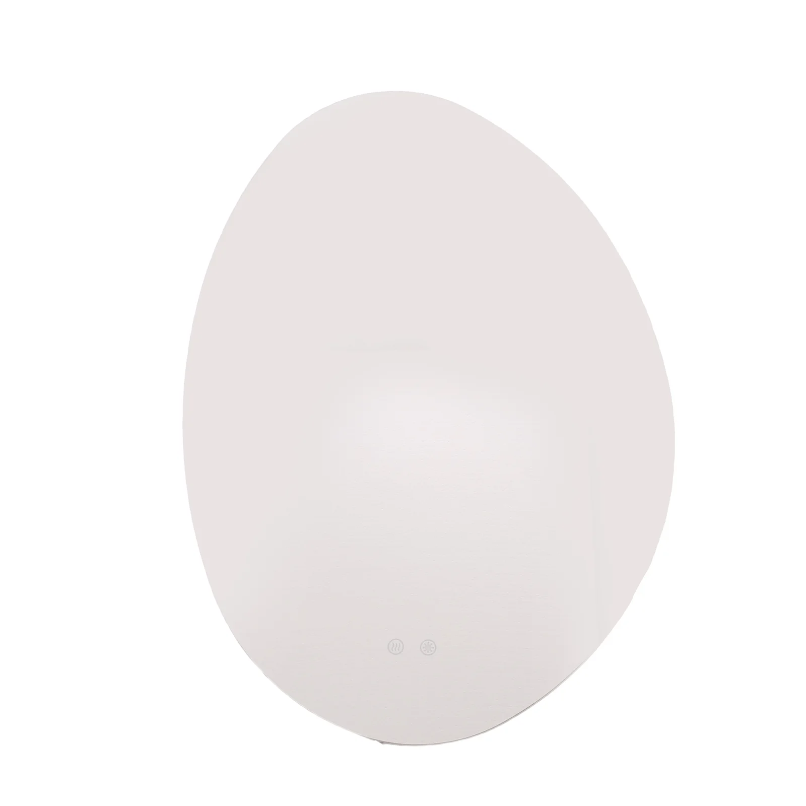 Egg-Shaped Backlit LED Bathroom Mirror with Anti-Fog 600 x 800