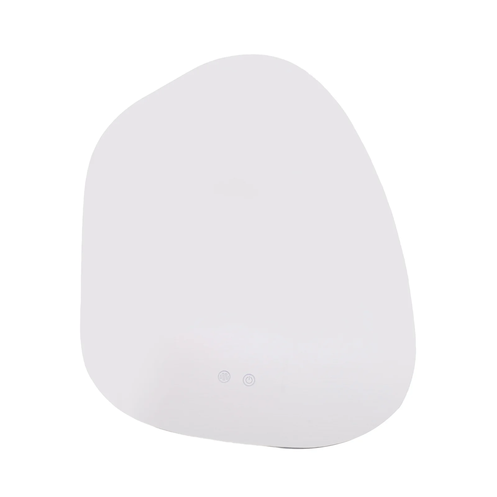 Pebble-Shaped Backlit LED Bathroom Mirror with Anti-Fog 560 x 620