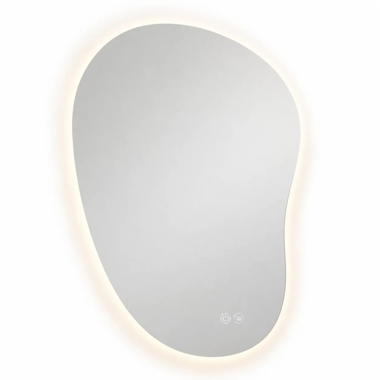 Organic Pebble Backlit LED Mirror