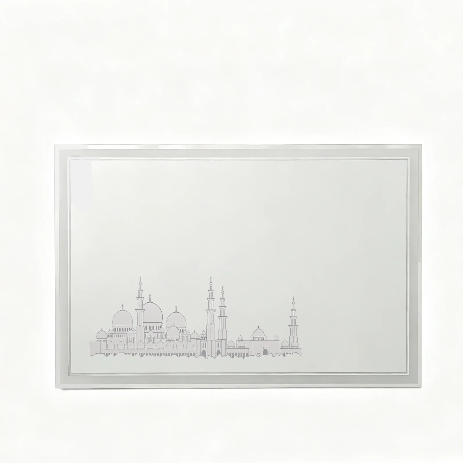 Grand Mosque Skyline Front-Lit LED Mirror 600 x 900